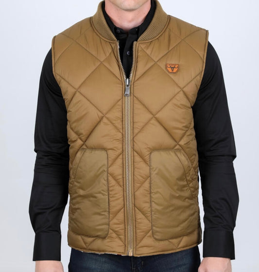 Beige Insulated Reversible Vest