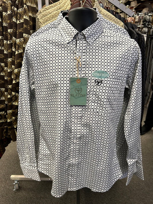 White Design Dress Shirt