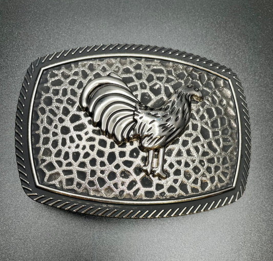 Silver Rooster Buckle