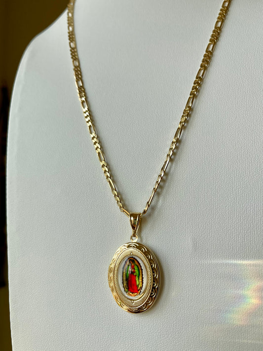 Religious Locket Necklace