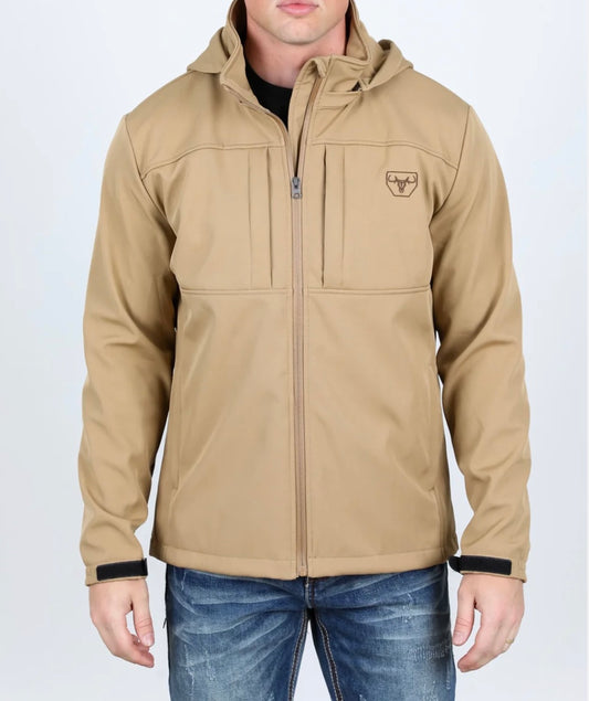 Platini Khaki Soft-shell Jacket