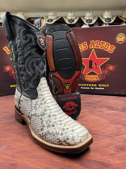 Los Altos Genuine Natural Python Boot