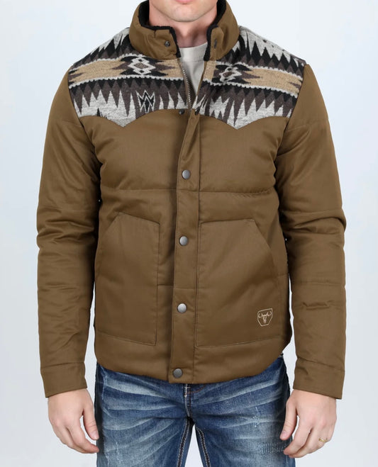 Aztec Quilted Twill Jacket